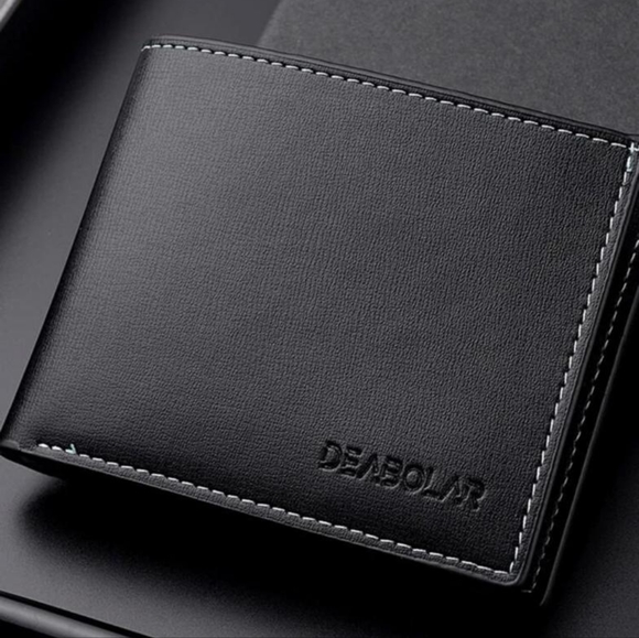 💜Men letter embossed wallet - Picture 1 of 3